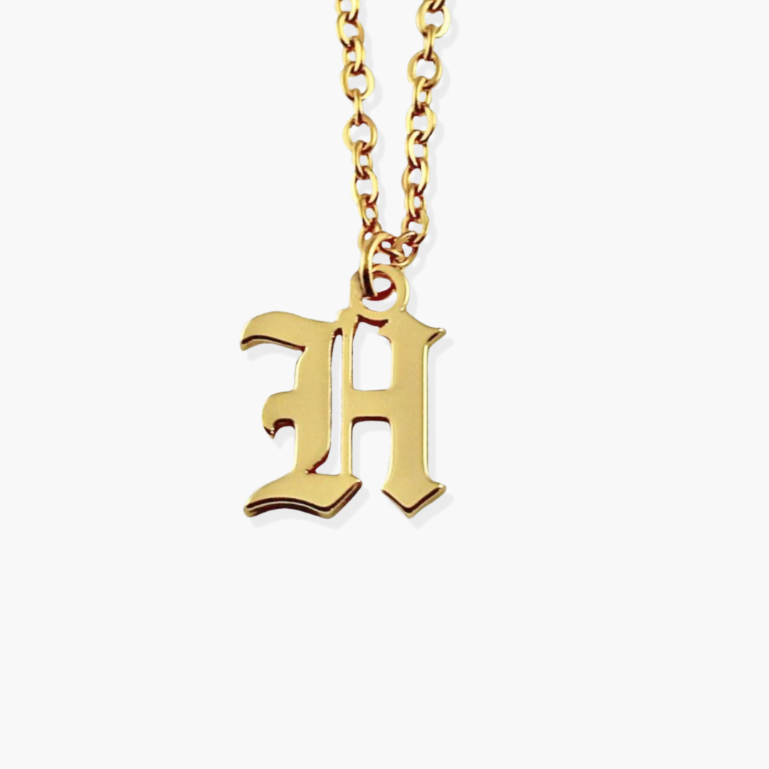 Roman Initial Necklace