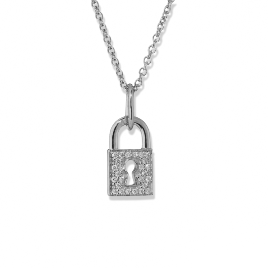 GOLD LARGE PADLOCK NECKLACE