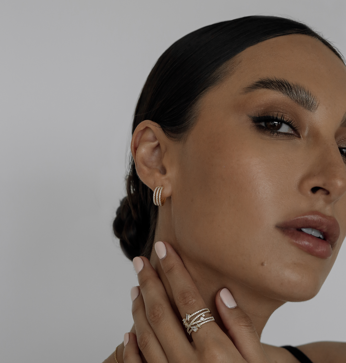 Triple Drip Hoops