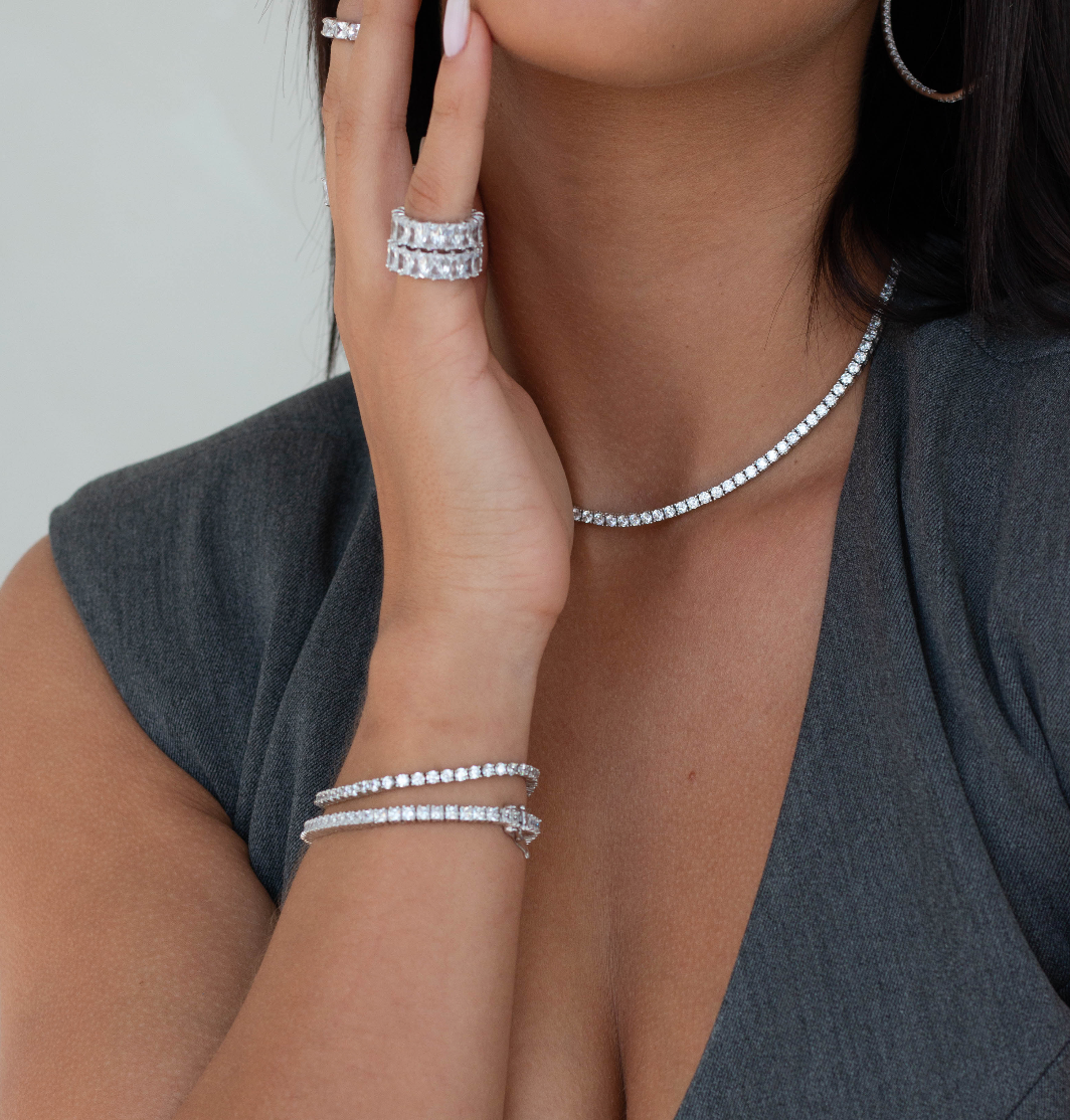 Diamante 2025 tennis necklace