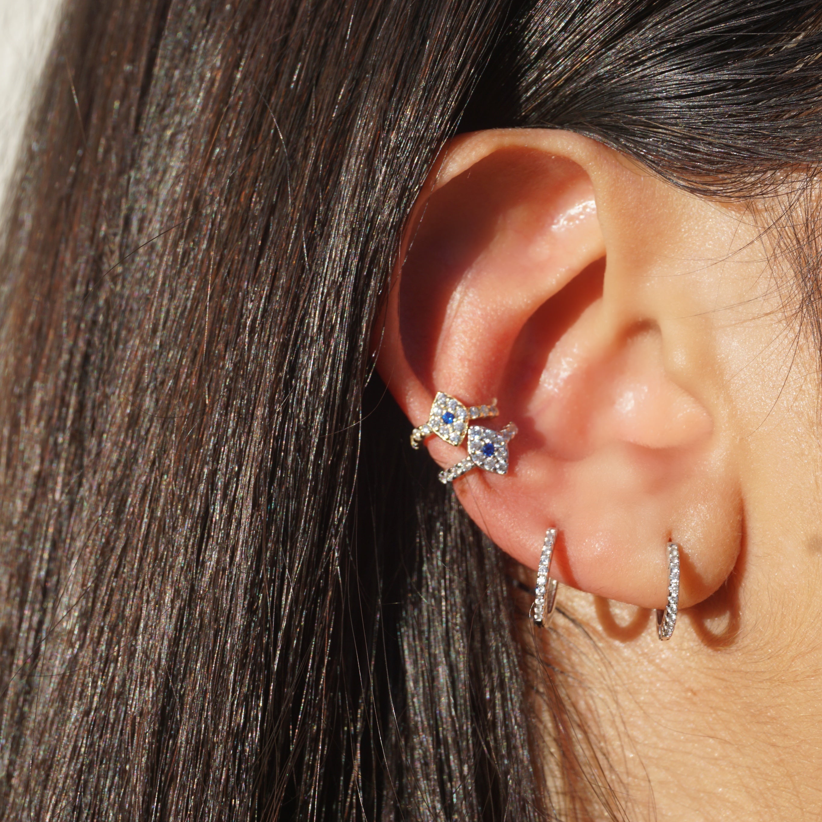 Evil Eye Ear Cuff