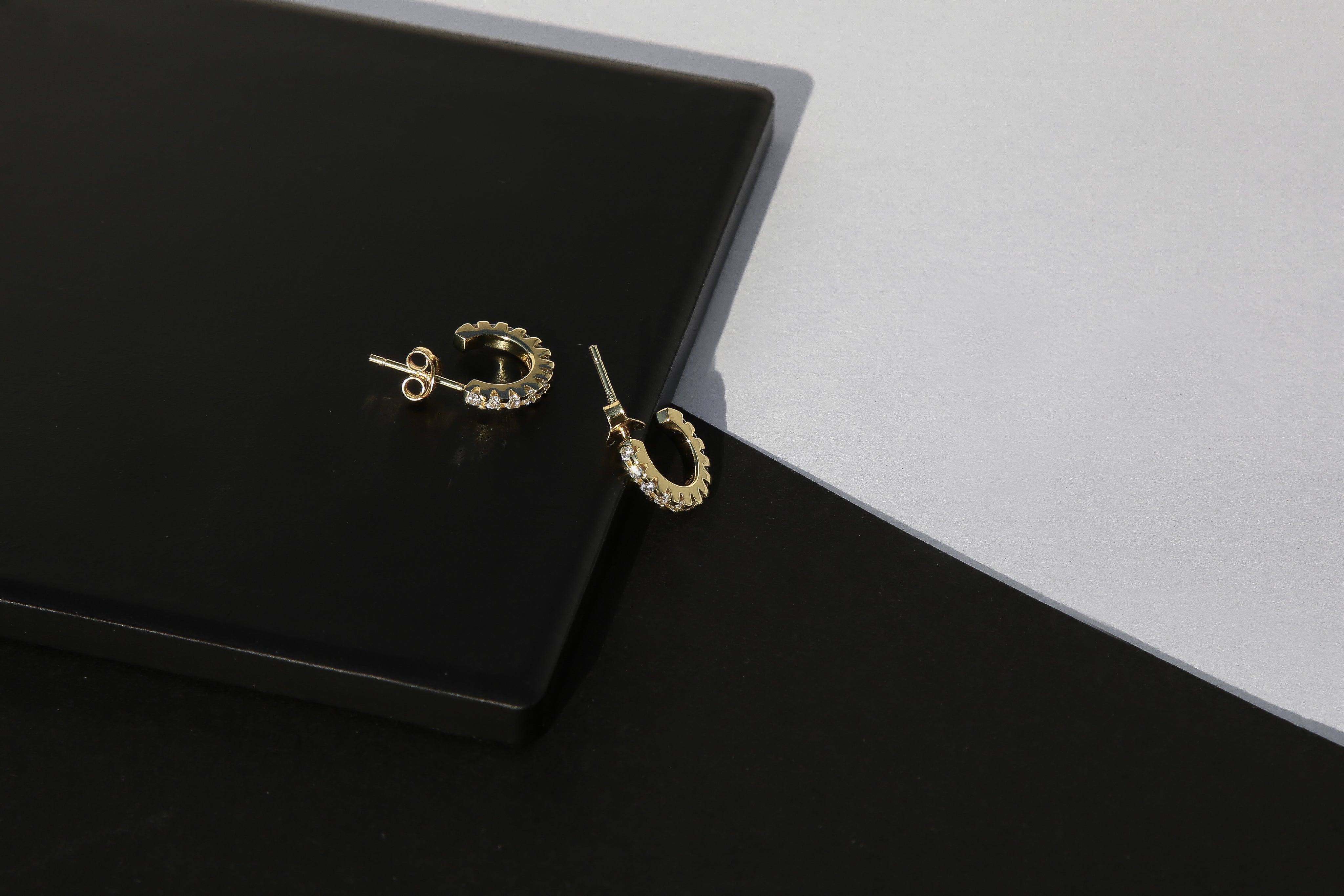 12mm hoop earrings display